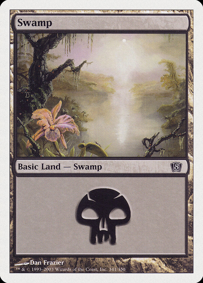 Swamp (341) [Eighth Edition] | Good Games Modbury