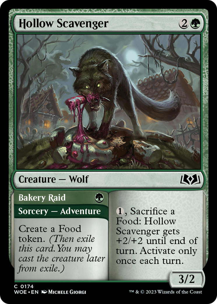 Hollow Scavenger // Bakery Raid [Wilds of Eldraine] | Good Games Modbury