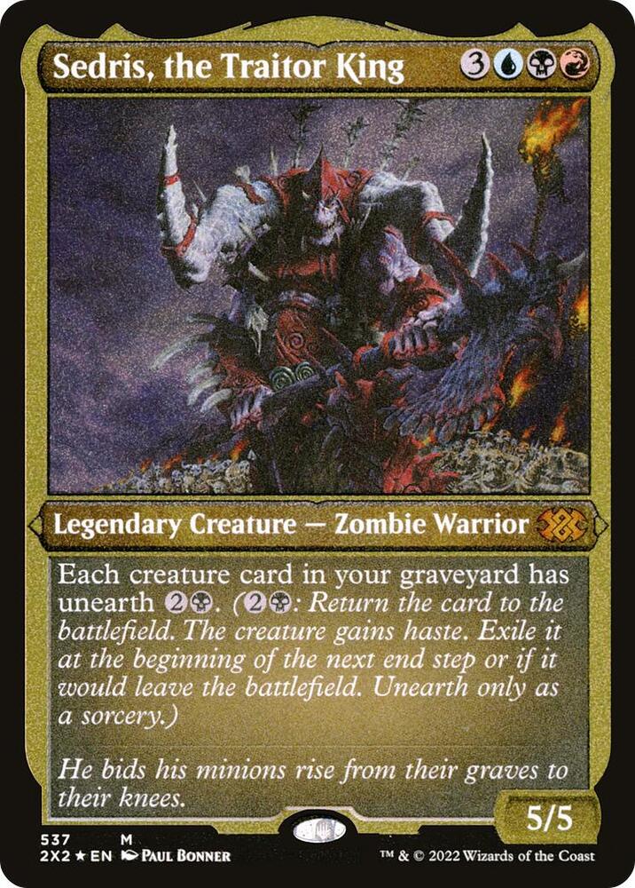 Sedris the Traitor King Foil Etched 537 (Double Masters 2022)  - Foil | Good Games Modbury