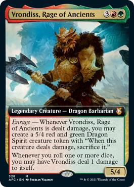 Vrondiss Rage of Ancients Extended Art 328/62 (Commander: Adventures in the Forgotten Realms)  | Good Games Modbury