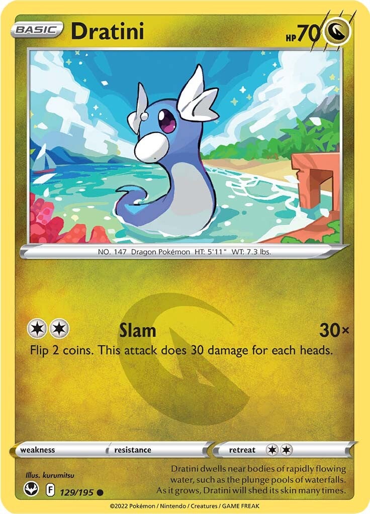 Dratini (129/195) [Sword & Shield: Silver Tempest] | Good Games Modbury