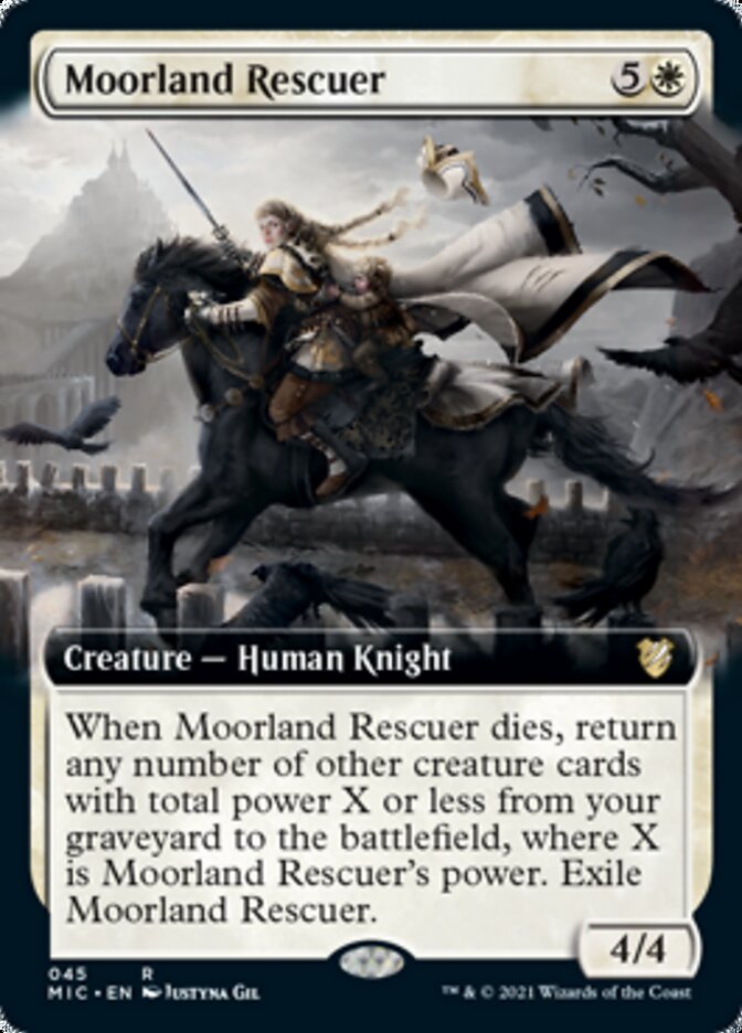 Moorland Rescuer (Extended Art) [Innistrad: Midnight Hunt Commander] | Good Games Modbury