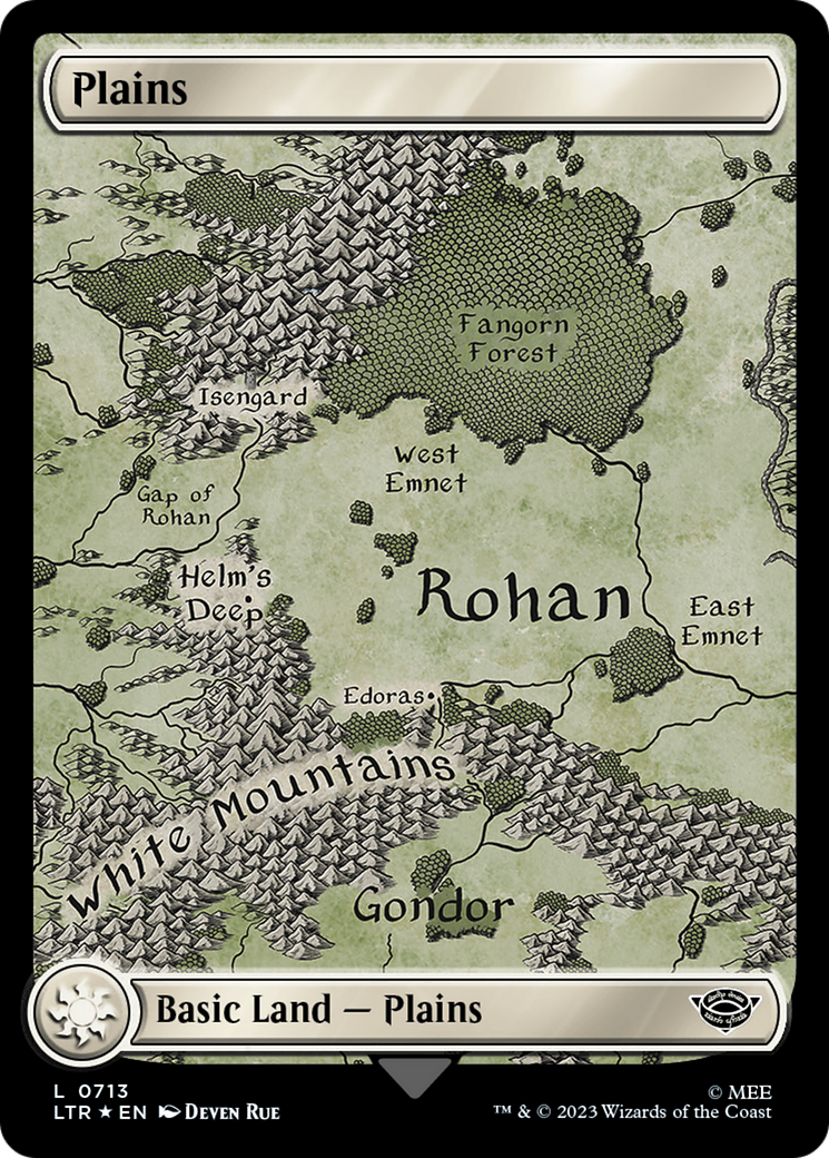 Plains (0713) (Surge Foil) [The Lord of the Rings: Tales of Middle-Earth] | Good Games Modbury