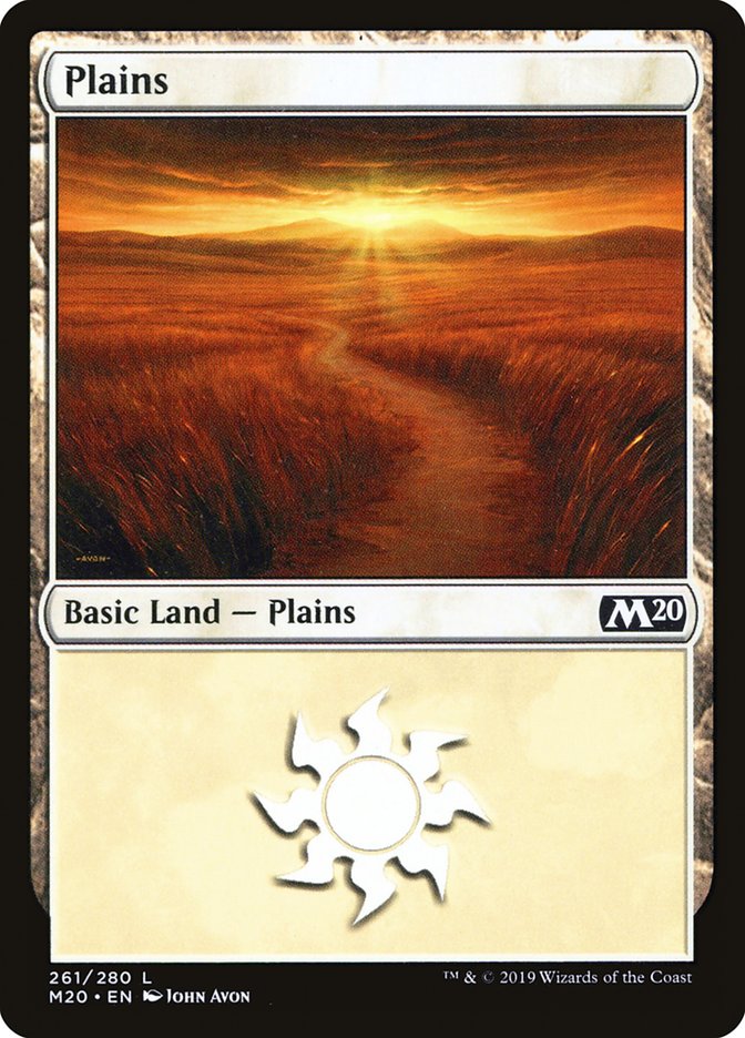 Plains (261) [Core Set 2020] | Good Games Modbury