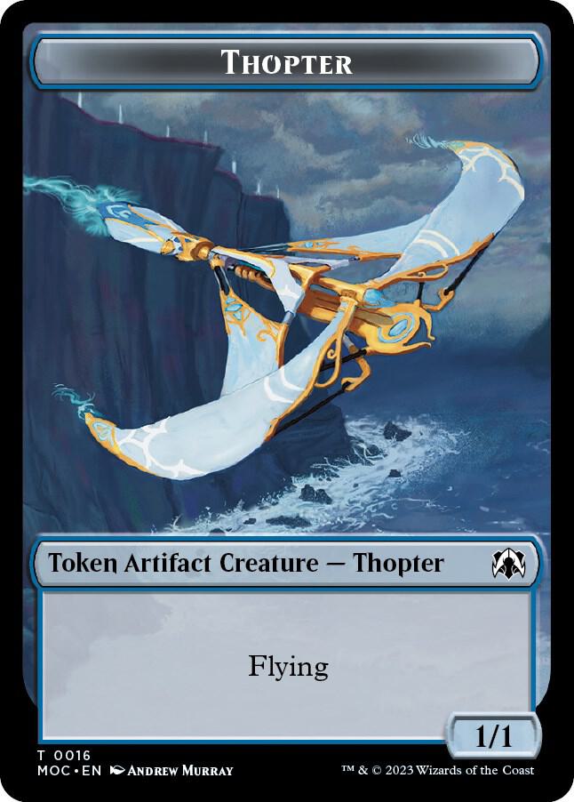 Thopter Gold Double sided Token 16 // 36 (Commander: March of the Machine)  | Good Games Modbury
