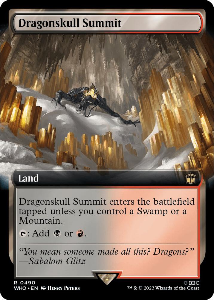 Dragonskull Summit 490/331 (Universes Beyond: Doctor Who)  - Extended Art | Good Games Modbury