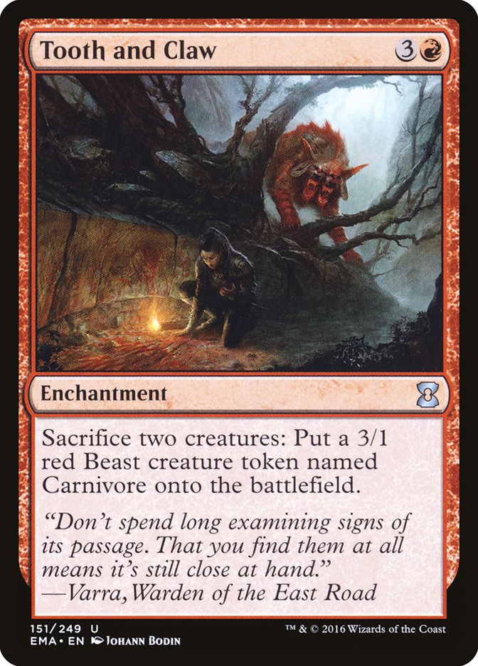 Tooth and Claw 151/249 (Eternal Masters)  - Foil | Good Games Modbury