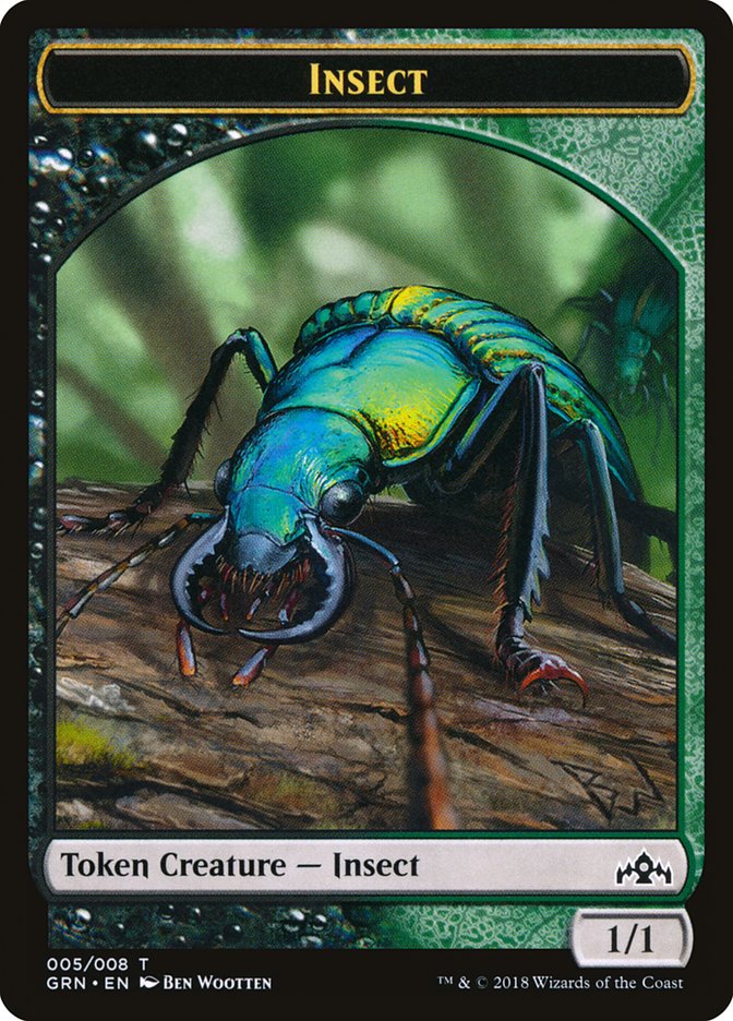 Insect Token [Guilds of Ravnica Tokens] | Good Games Modbury