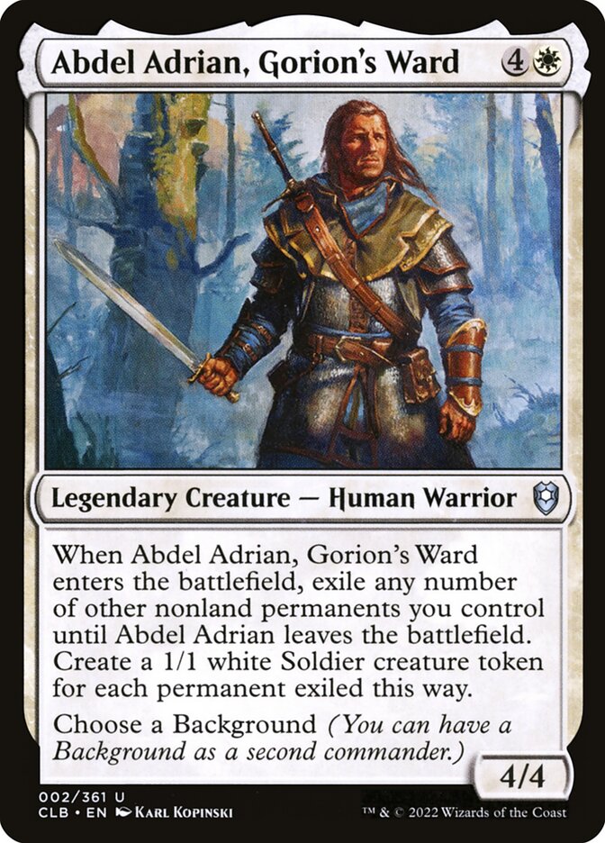 Abdel Adrian, Gorion's Ward 2 (Commander Legends: Battle for Baldur's Gate)  | Good Games Modbury