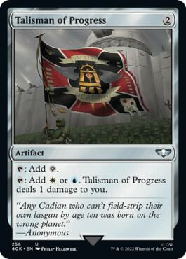 Talisman of Progress 258/617 (Universes Beyond: Warhammer 40,000)  | Good Games Modbury