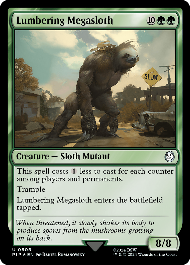 Lumbering Megasloth (Surge Foil) [Fallout] | Good Games Modbury