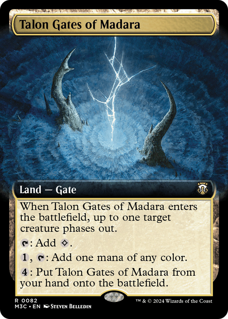 Talon Gates of Madara (Extended Art) (Ripple Foil) [Modern Horizons 3 Commander] | Good Games Modbury