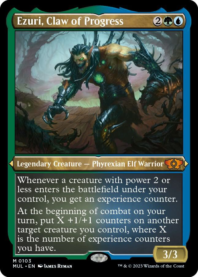 Ezuri, Claw of Progress 103/65 (March of the Machine: Multiverse Legends)  - Etched Foil | Good Games Modbury
