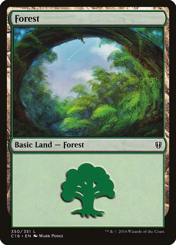 Forest (350) [Commander 2016] | Good Games Modbury