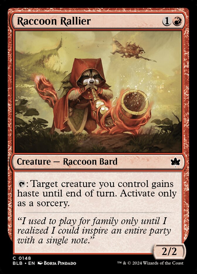 Raccoon Rallier 148 (Bloomburrow)  - Foil | Good Games Modbury
