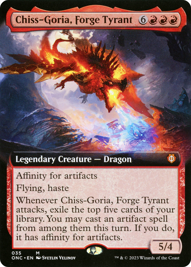 Chiss-Goria, Forge Tyrant (Extended Art) [Phyrexia: All Will Be One Commander] | Good Games Modbury