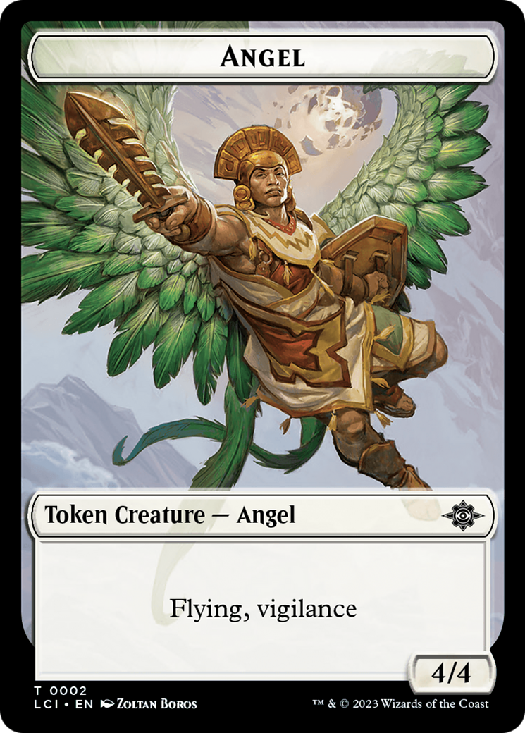 Angel Token [The Lost Caverns of Ixalan Tokens] | Good Games Modbury
