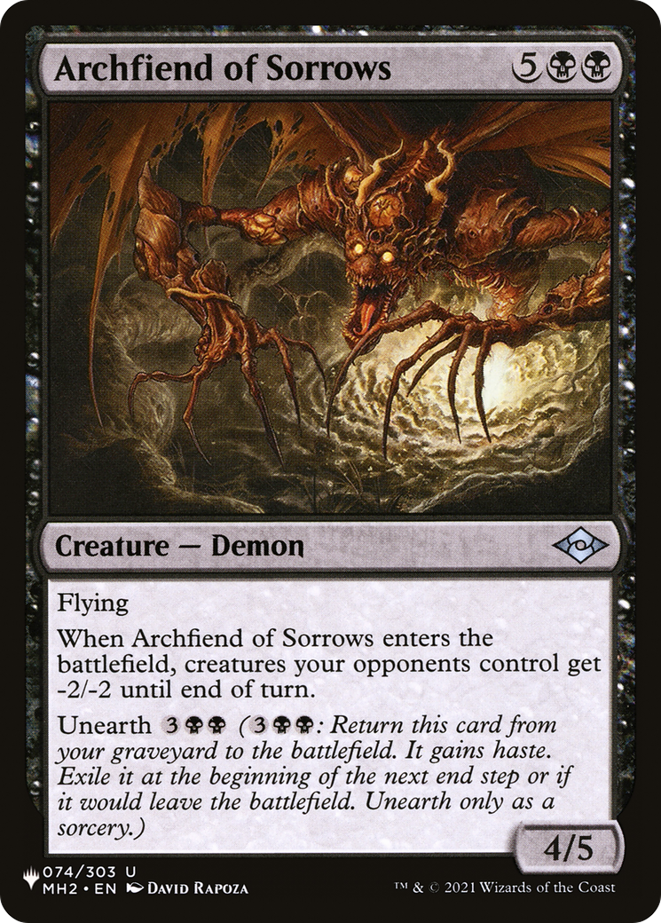 Archfiend of Sorrows [The List Reprints] | Good Games Modbury