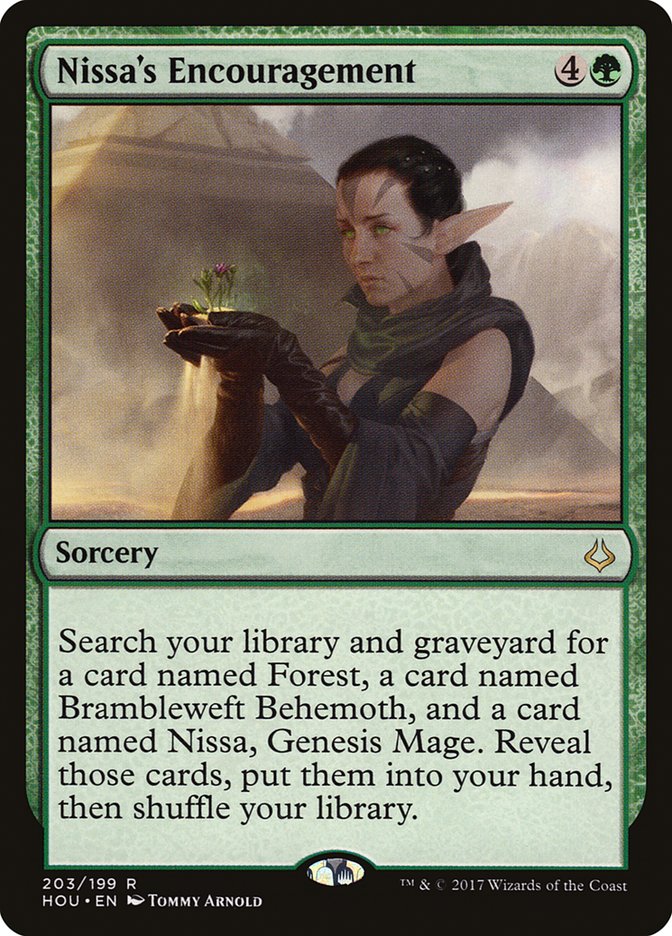 Nissa's Encouragement 203/199 (Hour of Devastation)  | Good Games Modbury