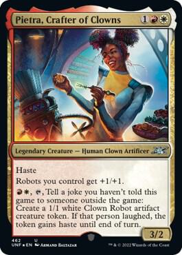 Pietra Crafter of Clowns Galaxy Foil 462/244 (Unfinity)  - Foil | Good Games Modbury