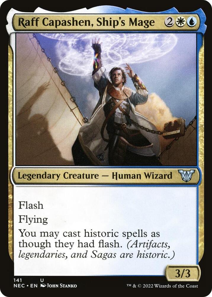 Raff Capashen, Ship's Mage 141/38 (Commander: Kamigawa: Neon Dynasty)  | Good Games Modbury