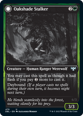 Oakshade Stalker // Moonlit Ambusher [Innistrad: Double Feature] | Good Games Modbury
