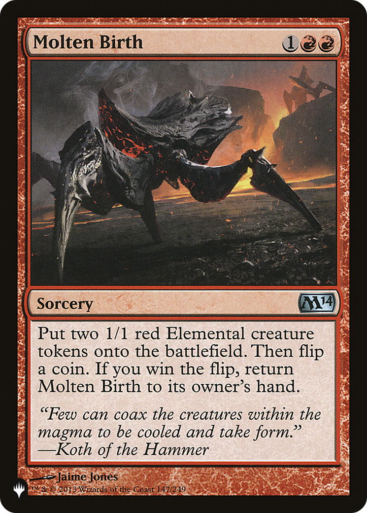 Molten Birth [The List Reprints] | Good Games Modbury