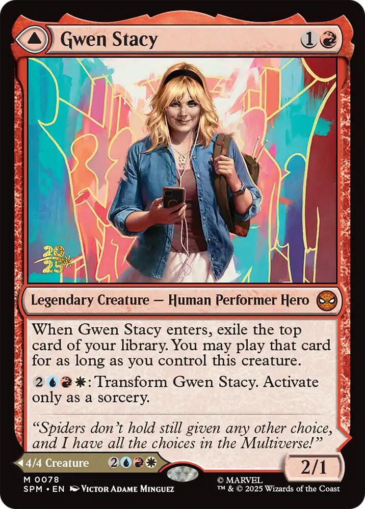 Gwen Stacy 78s/73 (Prerelease Cards)  - Foil | Good Games Modbury