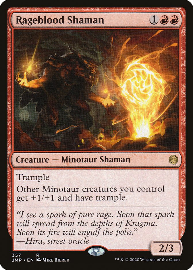 Rageblood Shaman 357/495 (Jumpstart)  | Good Games Modbury