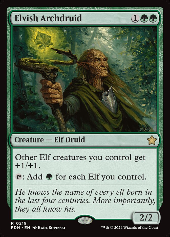 Elvish Archdruid 219 (Foundations)  | Good Games Modbury