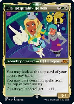 Lila Hospitality Hostess Showcase Galaxy Foil 513/244 (Unfinity)  - Foil | Good Games Modbury