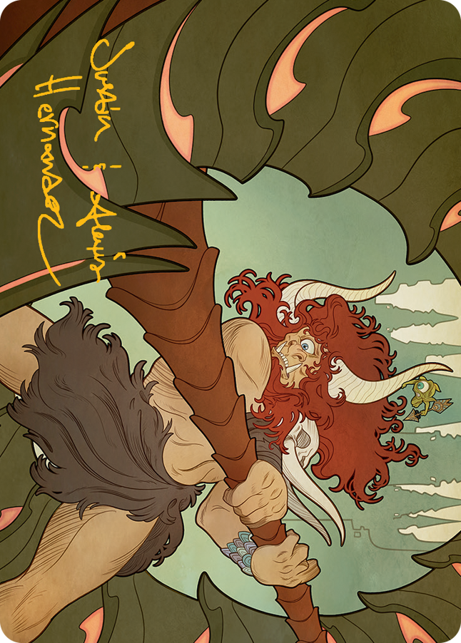 Borborygmos and Fblthp Art Card (57) (Gold-Stamped Signature) [March of the Machine Art Series] | Good Games Modbury