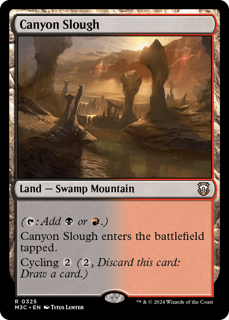 Canyon Slough (Ripple Foil) [Modern Horizons 3 Commander] | Good Games Modbury