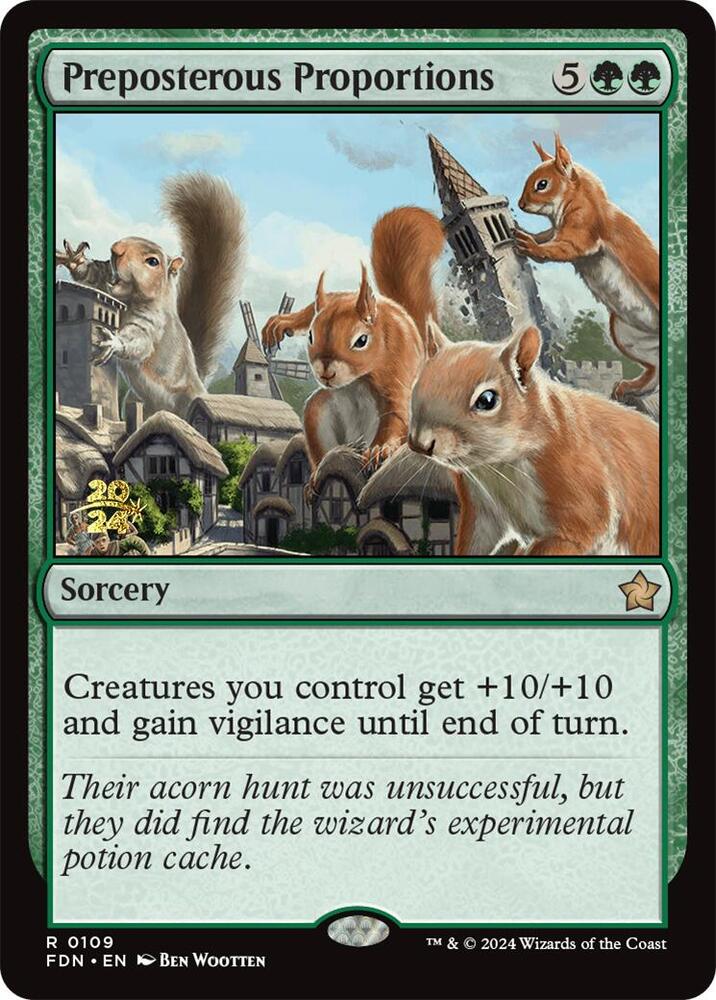 Preposterous Proportions 109s/101 (Prerelease Cards)  - Foil | Good Games Modbury