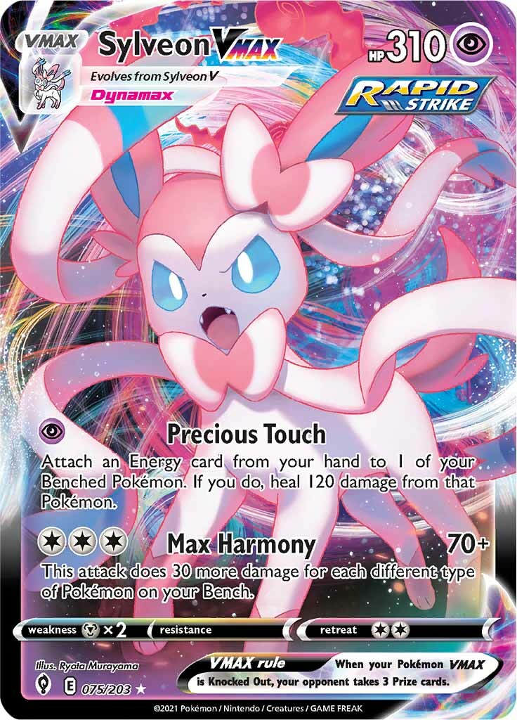 Sylveon VMAX (075/203) [Sword & Shield: Evolving Skies] | Good Games Modbury