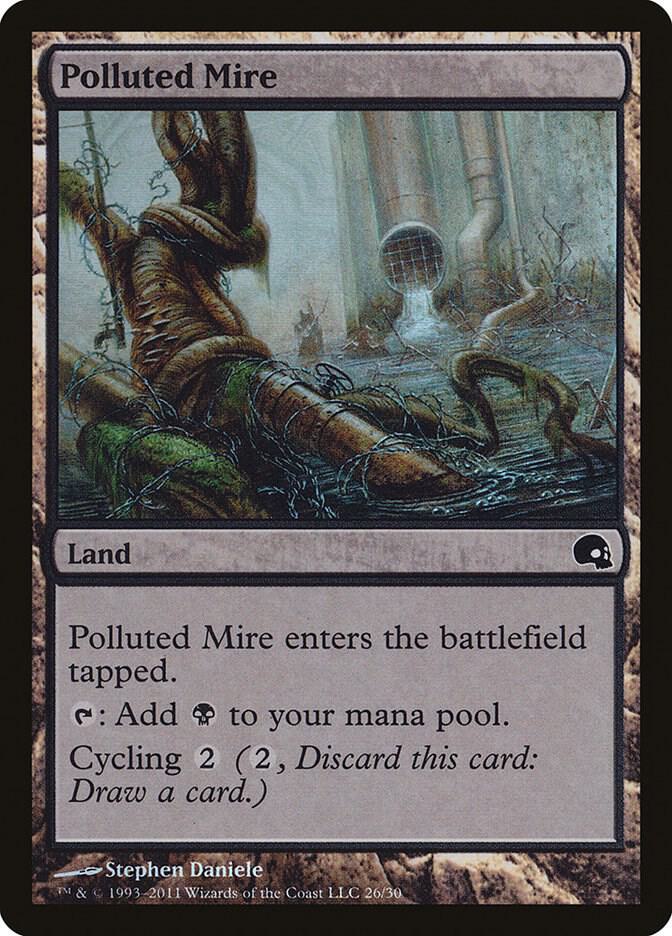 Polluted Mire 26/50 (Premium Deck Series: Graveborn)  - Foil | Good Games Modbury