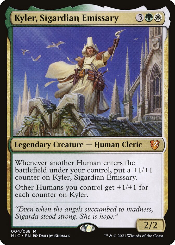 Kyler, Sigardian Emissary 4/38 (Commander: Innistrad: Midnight Hunt)  - Foil | Good Games Modbury