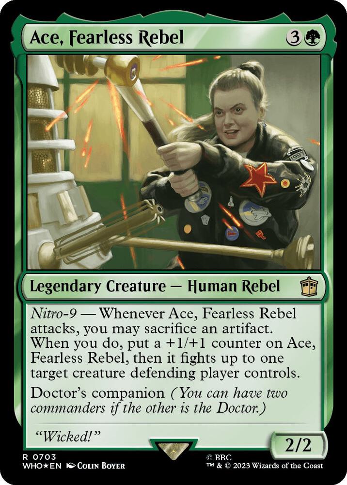 Ace, Fearless Rebel 703/331 (Universes Beyond: Doctor Who)  - Surge Foil | Good Games Modbury