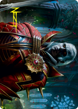 Edgar, Charmed Groom 2 Art Card (Gold-Stamped Signature) [Innistrad: Crimson Vow Art Series] | Good Games Modbury