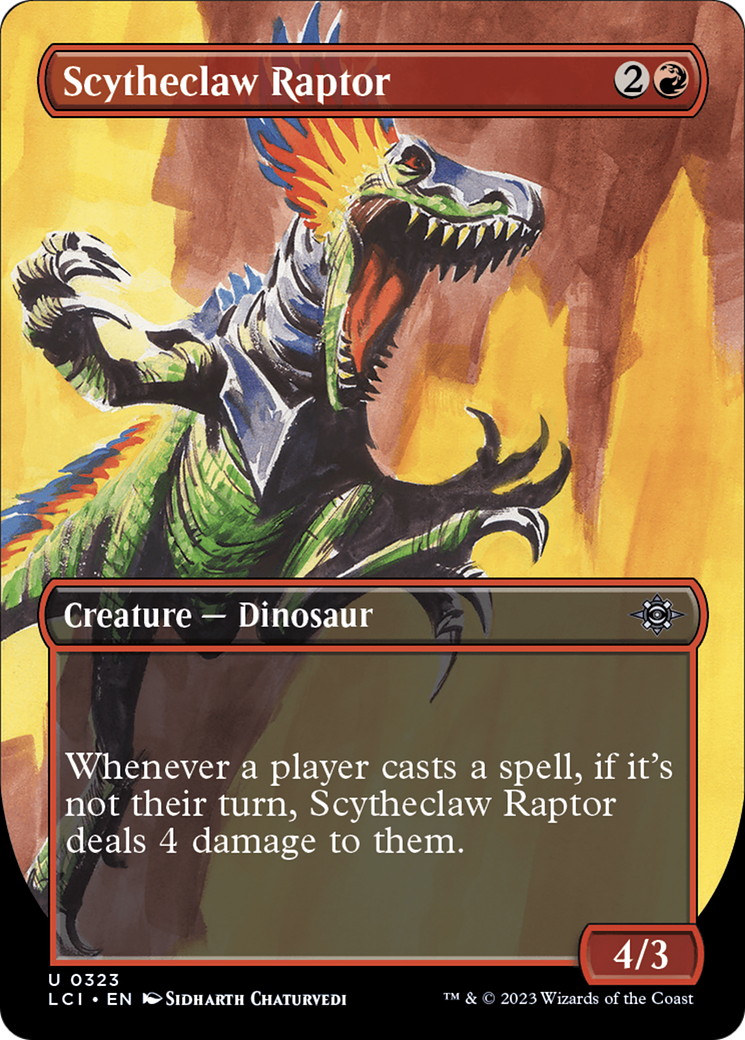 Scytheclaw Raptor (Borderless) [The Lost Caverns of Ixalan] | Good Games Modbury