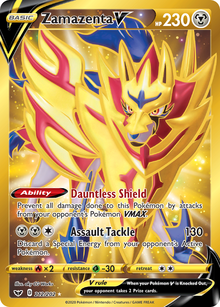 Zamazenta V (212/202) [Sword & Shield: Base Set] | Good Games Modbury