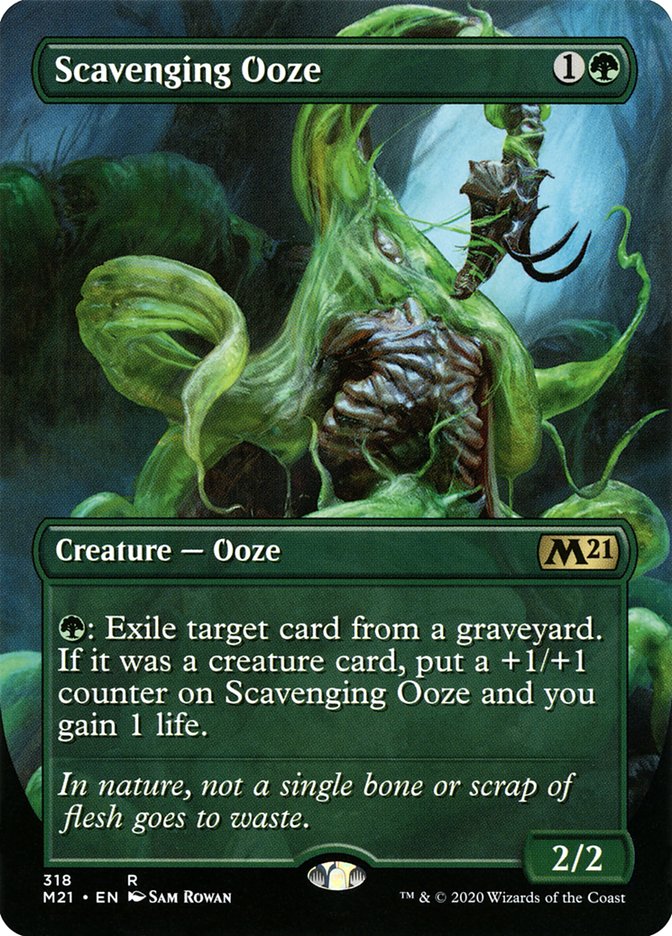 Scavenging Ooze (Borderless Alternate Art) [Core Set 2021] | Good Games Modbury