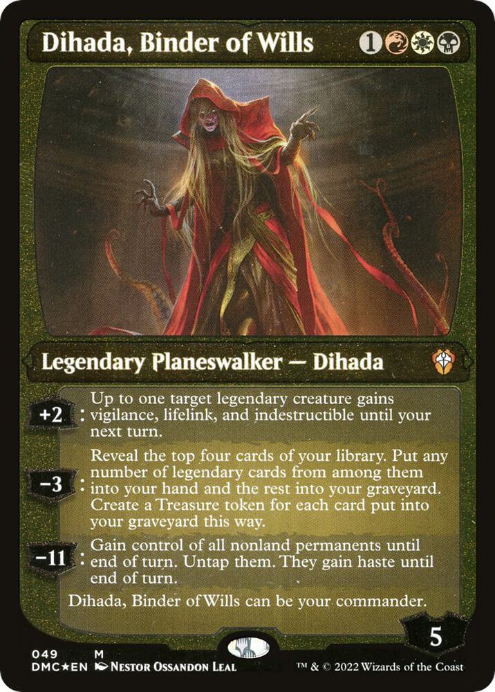 Dihada Binder of Wills Display Commander Thick Stock 49 (Commander: Dominaria United)  - Foil | Good Games Modbury