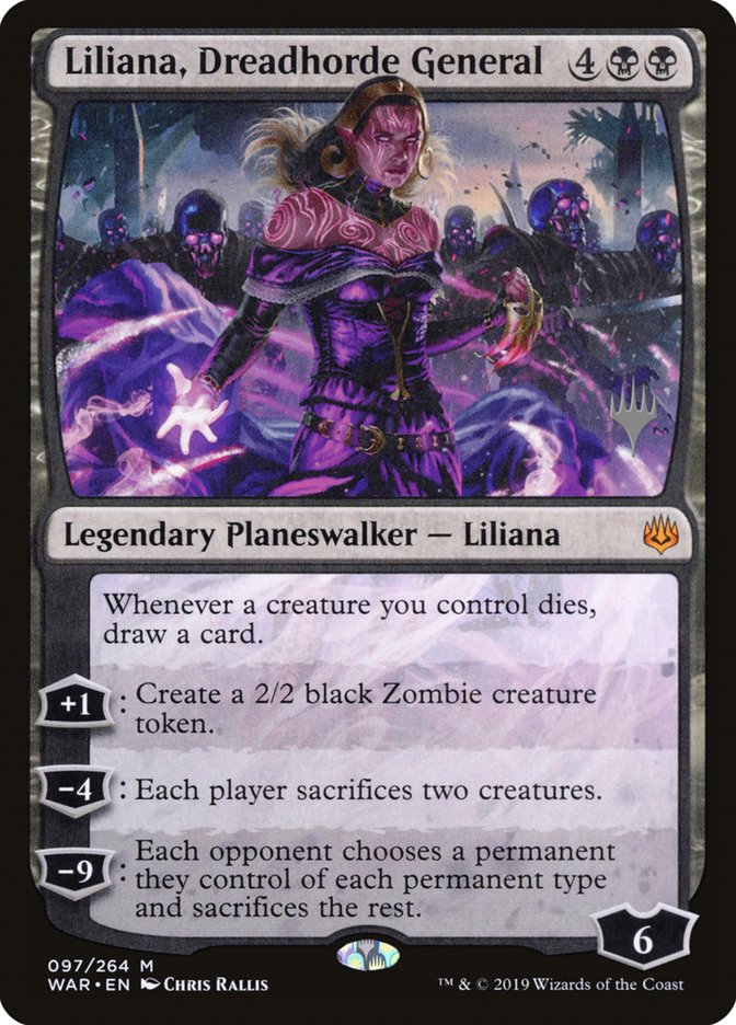 Liliana, Dreadhorde General (Promo Pack) [War of the Spark Promos] | Good Games Modbury