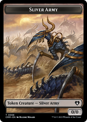 Sliver Army // Sliver Double-Sided Token [Commander Masters Tokens] | Good Games Modbury
