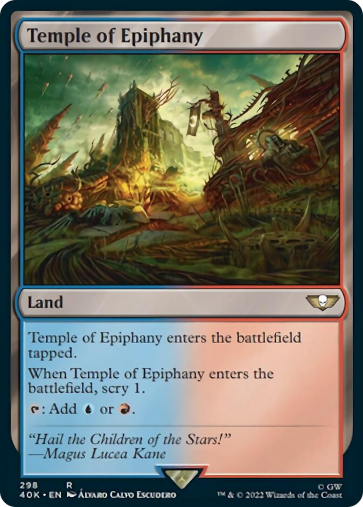 Temple of Epiphany (Surge Foil) [Universes Beyond: Warhammer 40,000] | Good Games Modbury