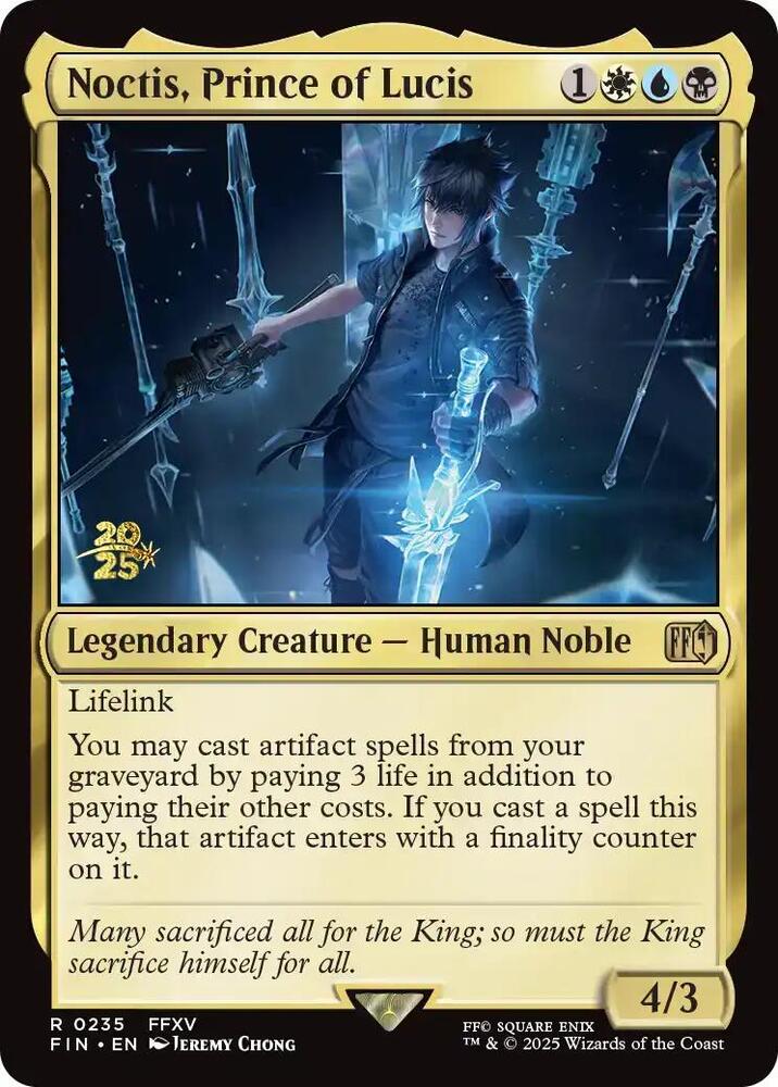Noctis Prince of Lucis 235s/116 (Prerelease Cards)  - Foil | Good Games Modbury