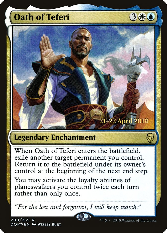 Oath of Teferi [Dominaria Prerelease Promos] | Good Games Modbury