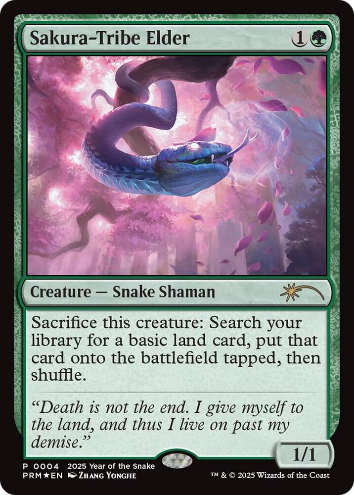 Sakura Tribe Elder Year of the Snake 2025 4/5 (Standard Showdown Promos)  - Foil | Good Games Modbury