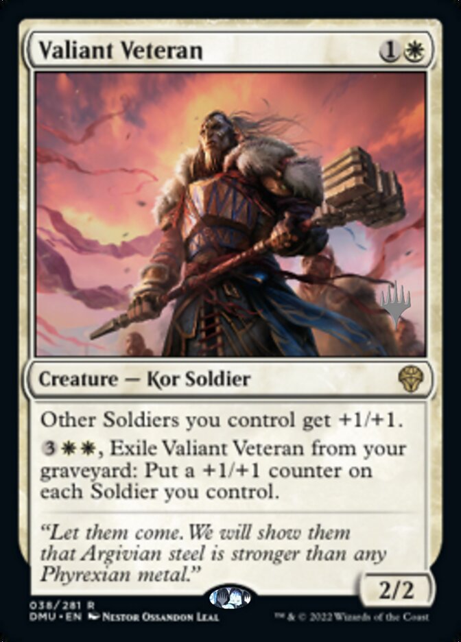 Valiant Veteran (Promo Pack) [Dominaria United Promos] | Good Games Modbury